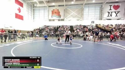 54 lbs Quarterfinal - Wyatt Banker, Wayne Wrestling Club vs Jaxson Miesch, Brockport Jr Blue Devils Wrestling Club