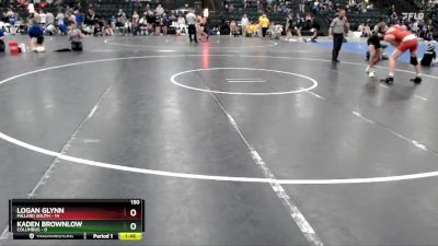 150 lbs Round 4 (16 Team) - Logan Glynn, Millard South vs Kaden Brownlow, Columbus