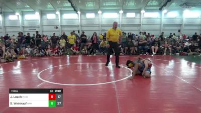 110 lbs Pools - Jonny Leach, Phoenix W.C. vs Beau Weinkauf, BAM Training Center