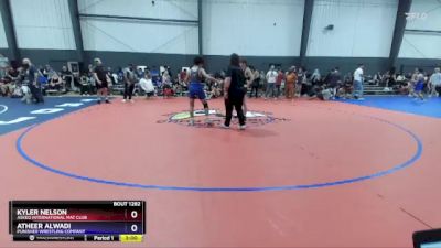 132 lbs Semifinal - Kyler Nelson, Askeo International Mat Club vs Atheer Alwadi, Punisher Wrestling Company