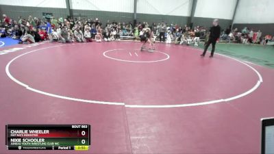 106-113 lbs Quarterfinal - Charlie Wheeler, Mat Rats Rebooted vs Nixie Schooler, Juneau Youth Wrestling Club Inc.