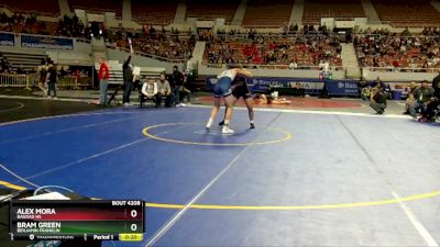 D4-175 lbs Cons. Round 1 - Alex Mora, Bagdad HS vs Bram Green, Benjamin Franklin