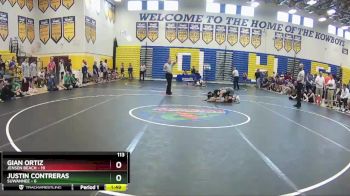 113 lbs Semifinals (8 Team) - Justin Contreras, Suwannee vs Gian Ortiz, Jensen Beach