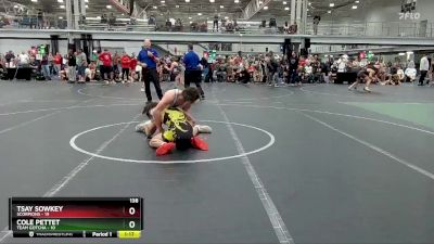 138 lbs Round 7 (8 Team) - Cole Pettet, Team Gotcha vs Tsay Sowkey, Scorpions