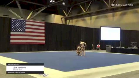 Ava Johnson - Women's Pairs, CCoast Acro - 2021 USA Gymnastics Championships