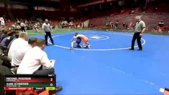 106 lbs D1 - Semi-finals (fri 7:30pm.) - Michael Posorski, Kaukauna vs Gabe Schneider, Stoughton