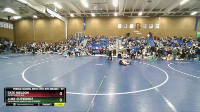 67 lbs Semifinal - Tate Nielson, Elite Wrestling vs Luke Gutierrez, Sanderson Wrestling Academy