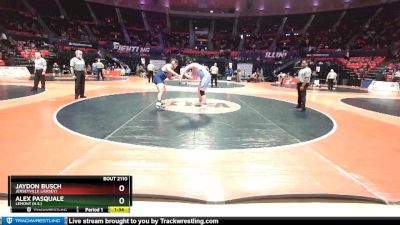 2A 285 lbs Champ. Round 1 - Jaydon Busch, Jerseyville (Jersey) vs Alex Pasquale, Lemont (H.S.)