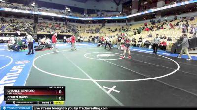 190 Class 3 lbs Cons. Round 2 - Cohen Davis, Jefferson City vs Chance Benford, Carl Junction