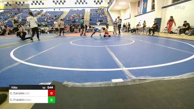 70 lbs 3rd Place - Cruz Canales, Claremore Wrestling Club vs Cooper Franklin, Broken Arrow Wrestling Club