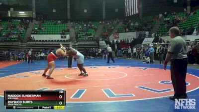 285 lbs 1st Place Match - Maddox Sunderman, Bob Jones vs Rayshod Burts, Spain Park Hs