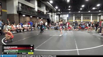 100 lbs Round 5 (6 Team) - Allison Hunter, Wisconsin vs Addisyn Darling, Nebraska Vipers Gold