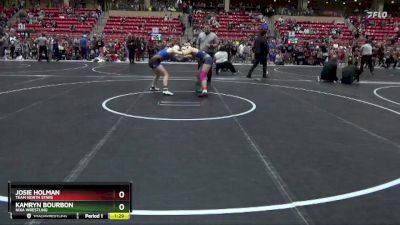 136 lbs Semifinal - Josie Holman, TEAM NORTH STARS vs Kamryn Bourbon, Nixa Wrestling