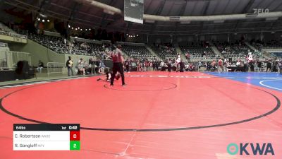 64 lbs Semifinal - Caleb Robertson, Wagoner Takedown Club vs Riot Gongloff, Mannford Pirate Youth Wrestling