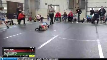 64 lbs Round 1 (8 Team) - Royce Beal, PA Alliance Red vs Mason Brown, NCWAY Crusaders