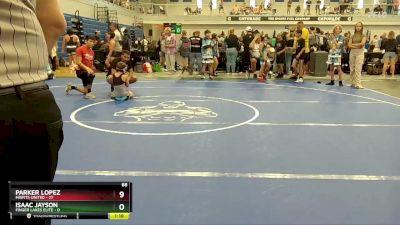 68 lbs Round 3 (6 Team) - Parker Lopez, Misfits United vs Isaac Jayson, Finger Lakes Elite