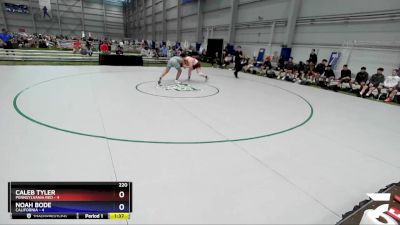 220 lbs 4th Wrestleback (16 Team) - Caleb Tyler, Pennsylvania Red vs Noah Bode, California