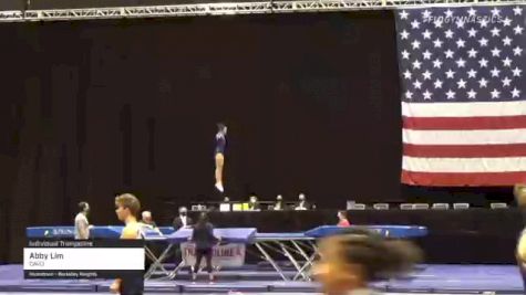 Abby Lim - Individual Trampoline, CAVU - 2021 USA Gymnastics Championships