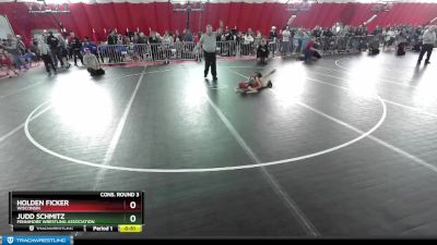 63 lbs Cons. Round 3 - Holden Ficker, Wisconsin vs Judd Schmitz, Fennimore Wrestling Association