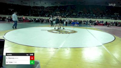 Semifinal - Edison Dennis, Broken Arrow vs Noah Tyler, Team Tulsa Wrestling Club