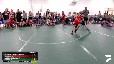 68 lbs Round 5 (8 Team) - Sebastian Lightfoot, Warhawks vs Logan Theobald, Force WC