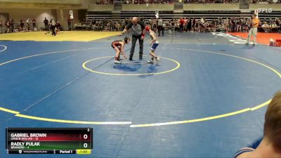 60 lbs Quarterfinals (8 Team) - Gabriel Brown, LPGE/B Wolves vs Radly Pulak, Brainerd