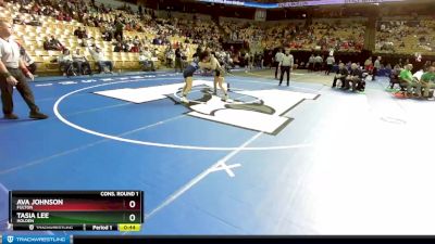 130 Class 1 lbs Cons. Round 1 - Ava Johnson, Fulton vs Tasia Lee, Holden