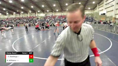 285 lbs Champ. Round 1 - Tyler Rawlings, Spanish Fork vs Kaydon Williams, Charger Wrestling Club