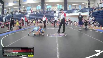 55 lbs Quarterfinal - Jackson Steiner, Niceville Wrestling Academy vs Emmanuel Salazar, Grindhouse