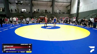 175 lbs Champ. Round 1 - Nathan May, WA vs Mason Becker, WA