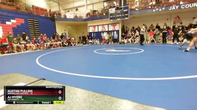 182 lbs Quarters & Wb (16 Team) - AJ Myers, Jay County vs Austan Pullins, Rensselaer Central