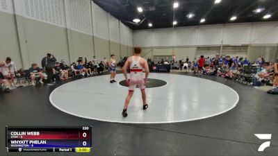 220 lbs Round 1 (8 Team) - Collin Webb, Utah vs Whyatt Phelan, Washington