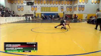 126 lbs Quarterfinal - Isfandier Sharipov, Osceola (Kissimmee) vs Jaymin Saunoris, Riverview (Sarasota)