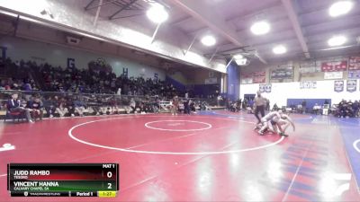 138 lbs Quarterfinal - Judd Rambo, Tesoro vs Vincent Hanna, Calvary Chapel SA