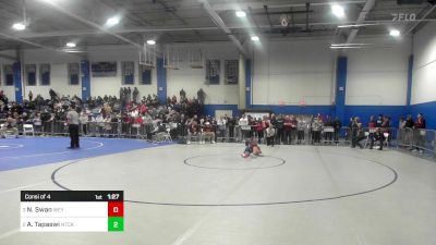 106 lbs Consi Of 4 - Nick Swan, Weymouth vs Aritra Tapaswi, Natick