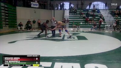 215 lbs Champ. Round 1 - Spencer Green, Catholic High School vs Tye Bennefield, Benedictine College Preparatory School