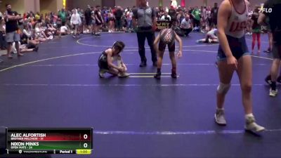 67 lbs Round 5 - Nixon Minks, Open Mats vs Alec Alfortish, Brother Melchior