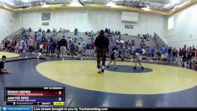 53 lbs Semifinal - Ronan Niemer, Franklin Central Wrestling Club vs Sawyer Reed, Midwest Xtreme Wrestling