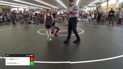 93 lbs Quarterfinal - Leon Melton II, Glen Burnie vs Brentley Nicholls, Kingston