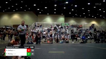 119 lbs Placement (4 Team) - Ethan Rising, Hudson Orange vs Alex Gallup, Brighton Orange