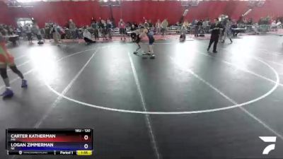 120 lbs Cons. Round 2 - Carter Katherman, MN vs Logan Zimmerman, NE