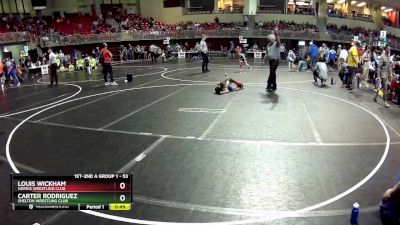 53 lbs Cons. Round 4 - Carter Rodriguez, Shelton Wrestling Club vs Louis Wickham, Norris Wrestling Club