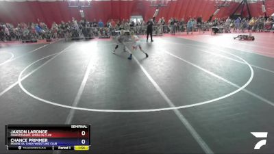 70 lbs Semifinal - Jaxson LaRonge, CrassTrained: Weigh In Club vs Chance Primmer, Prairie Du Chien Wrestling Club