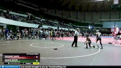 115 lbs 1st Place Match - Dennis Bruin, Hickory Wrestling Club vs Zachary Davis, Culpeper Warriors Wrestling Cl