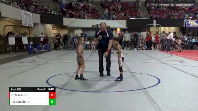 52 lbs Cons. Round 3 - Owen Desch, Cabinet Mountain Elite vs Clay Marso, Frenchtown Wrestling Club