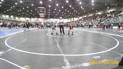 75 lbs Quarterfinal - Keira Cunningham, Upper Township vs Alayna Folsom, Willits Grappling Pack