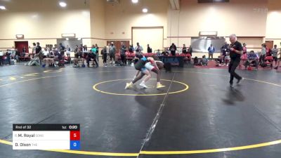 52 kg Rnd Of 32 - Montero Royal, Sons Of Thunder Wrestling vs Dominic Olson, The Best Wrestler