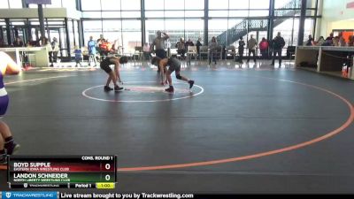 B-13 lbs Cons. Round 1 - Boyd Supple, Eastern Iowa Wrestling Club vs Landon Schneider, North Liberty Wrestling Club