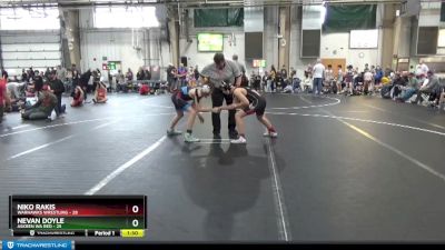 120 lbs Round 2 (8 Team) - Niko Rakis, Warhawks Wrestling vs Nevan Doyle, Askren WA Red