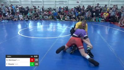 110 lbs Pools - Beau Weinkauf, BAM Training Center vs Finnegan Meade, Team Gotcha